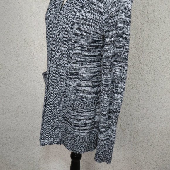 Ambiance* Women's Crochet Knitted Long Sleeve Open Cardigan Sweater~ Size Medium - Picture 4 of 12